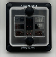 6 Circuit Cover and Negative Bus ( Into 1  Out 6) - FB2011 - ASM 